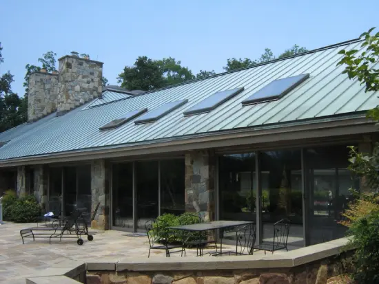 Coated Standing Seam Metal Roof